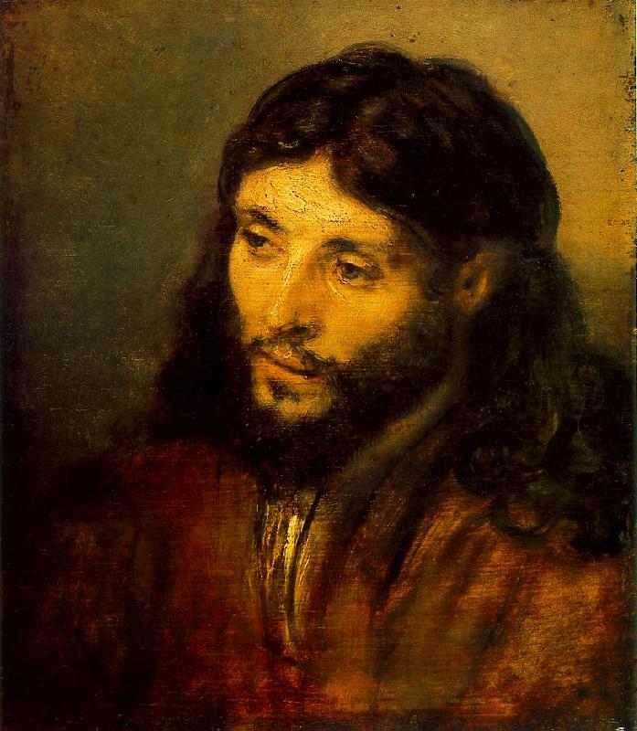 REMBRANDT Harmenszoon van Rijn Young Jew as Christ France oil painting art